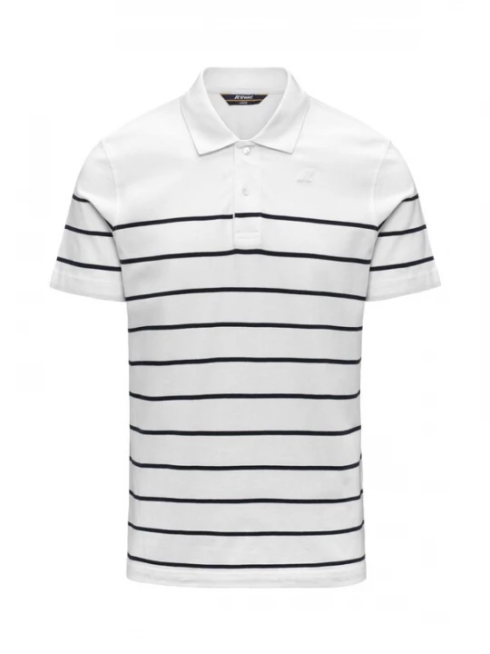 Foto van product K-Way Shirt 'K-WAY LAYO-FRENCH JERSEY YARN DYED POLO' wit