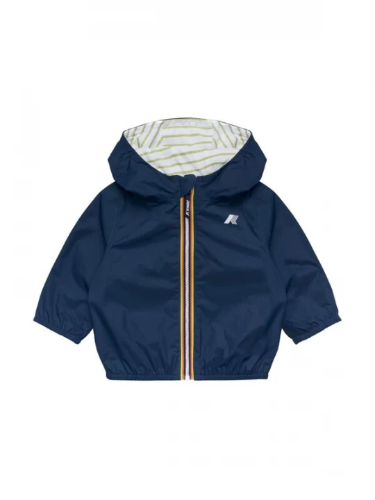 Foto van product K-Way Tussenjas 'E.JACK PLIS' blauw / oranje