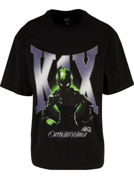 Foto van product K1X Shirt 'Alien Built' blauw / groen / zwart / zilver