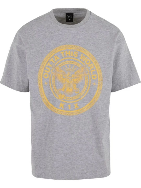Foto van product K1X Shirt 'Eagle' goudgeel / grijs gemêleerd