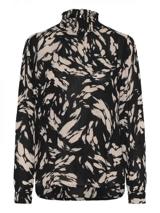Foto van product Kaffe Blouse 'Amber' beige / zwart