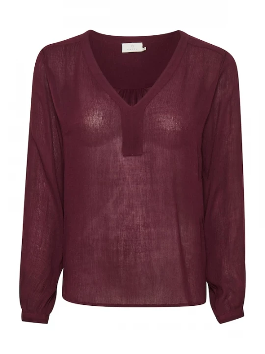 Foto van product Kaffe Blouse 'Amber' bourgogne
