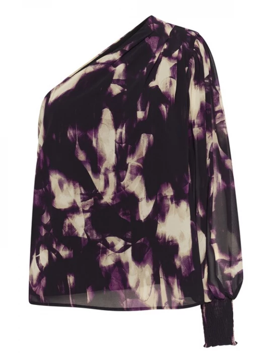 Foto van product Kaffe Blouse 'Aska' crème / lila
