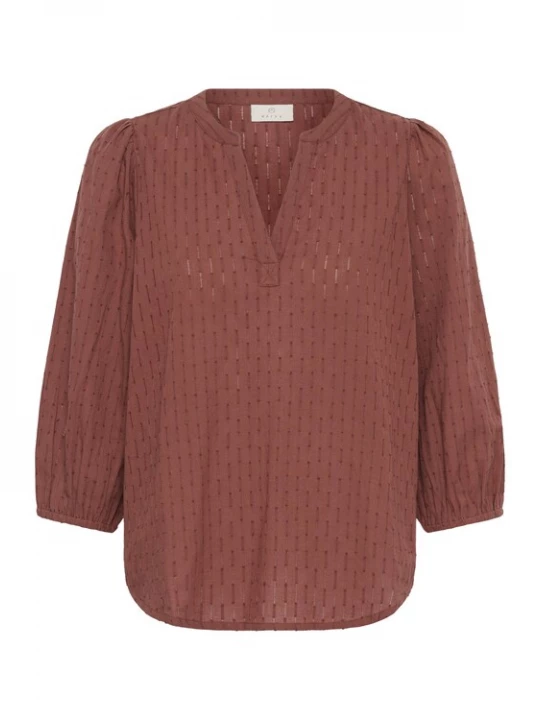 Foto van product Kaffe Blouse 'Bea' donkerbruin