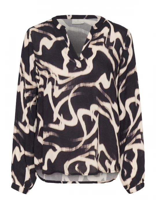 Foto van product Kaffe Blouse 'Beathe' beige / lichtbeige / zwart
