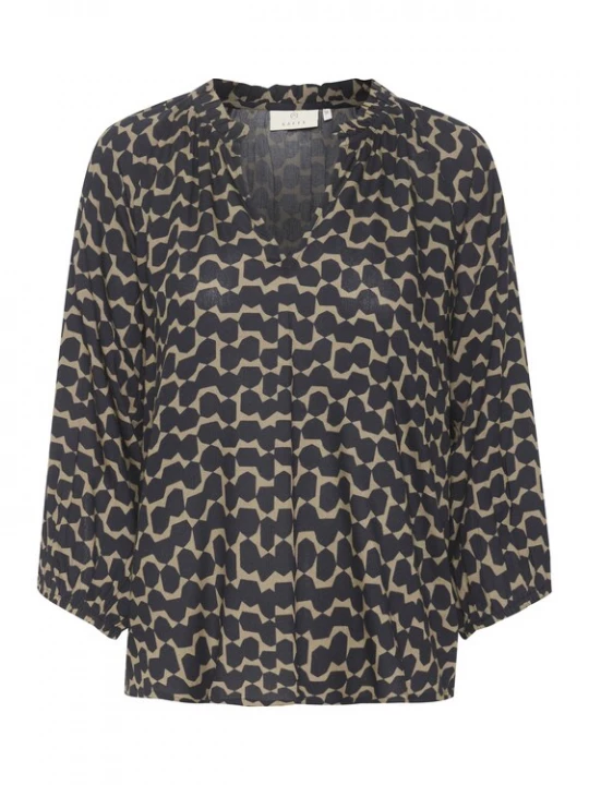 Foto van product Kaffe Blouse beige / nachtblauw