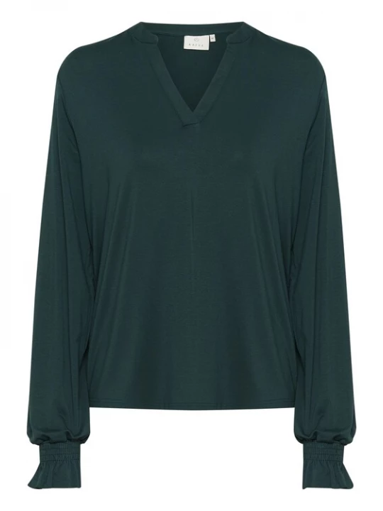Foto van product Kaffe Blouse 'Charlotte' donkergroen
