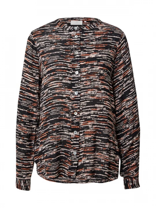 Foto van product Kaffe Blouse 'Daria' beige / bruin / zwart