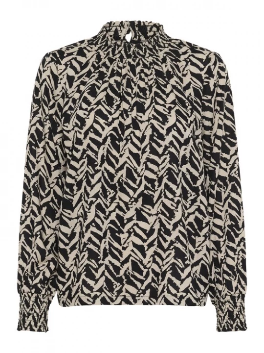 Foto van product Kaffe Blouse 'Dina' beige / zwart