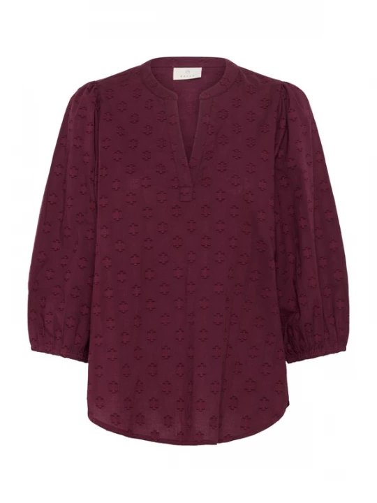 Foto van product Kaffe Blouse 'Enya' bourgogne / donkerrood