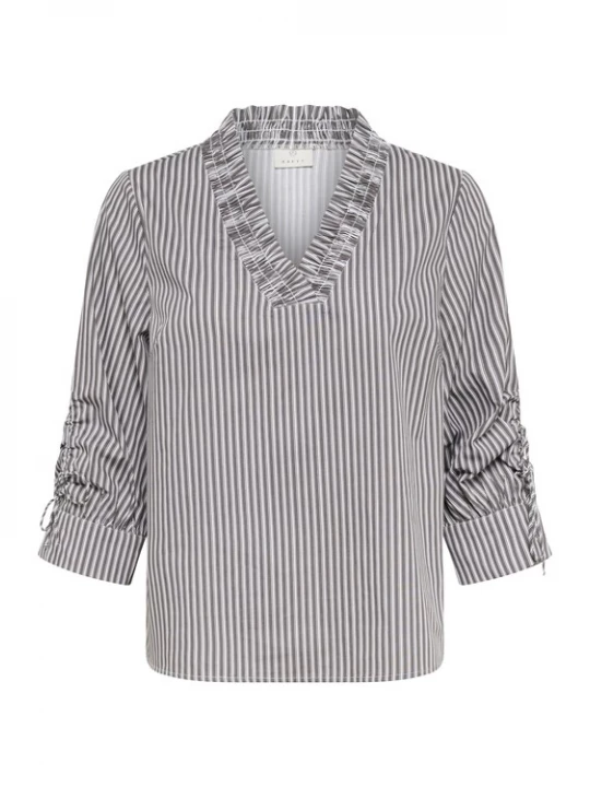 Foto van product Kaffe Blouse grijs / wit