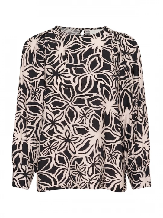 Foto van product Kaffe Blouse 'Hannah' rosa / zwart