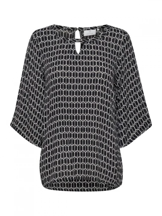 Foto van product Kaffe Blouse 'Hildur' beige / grijs / zwart
