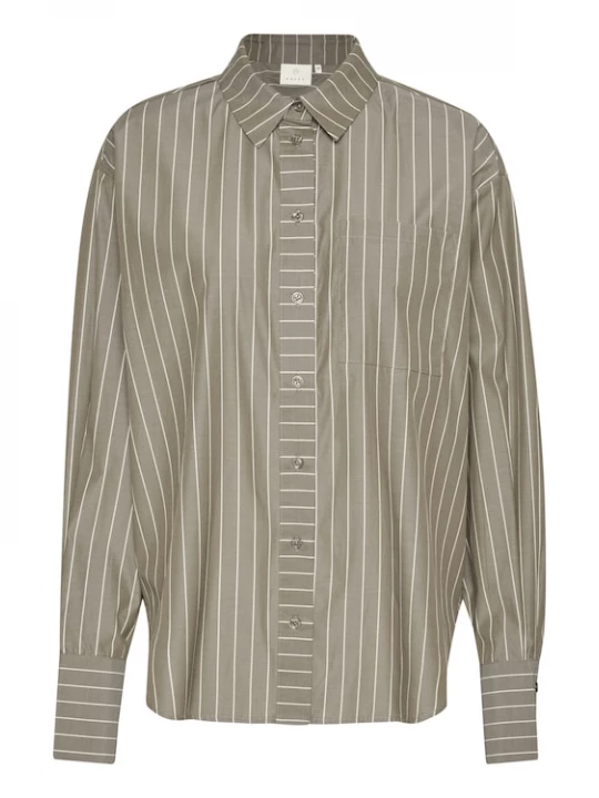Foto van product Kaffe Blouse 'Jerrie' ecru / bruin gemêleerd