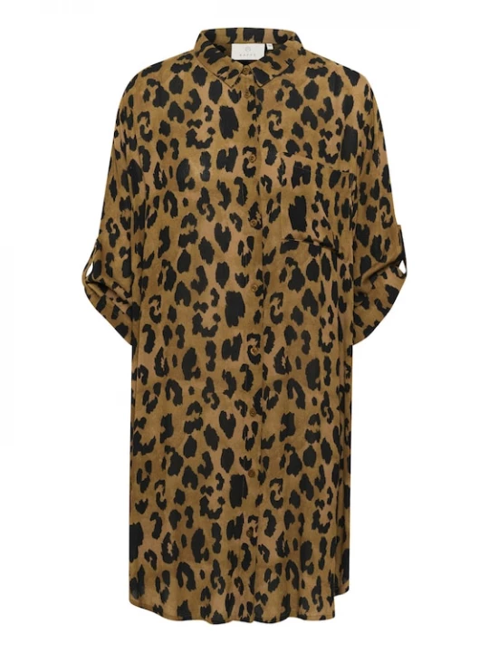 Foto van product Kaffe Blouse 'Jessi' karamel / lichtbruin / zwart