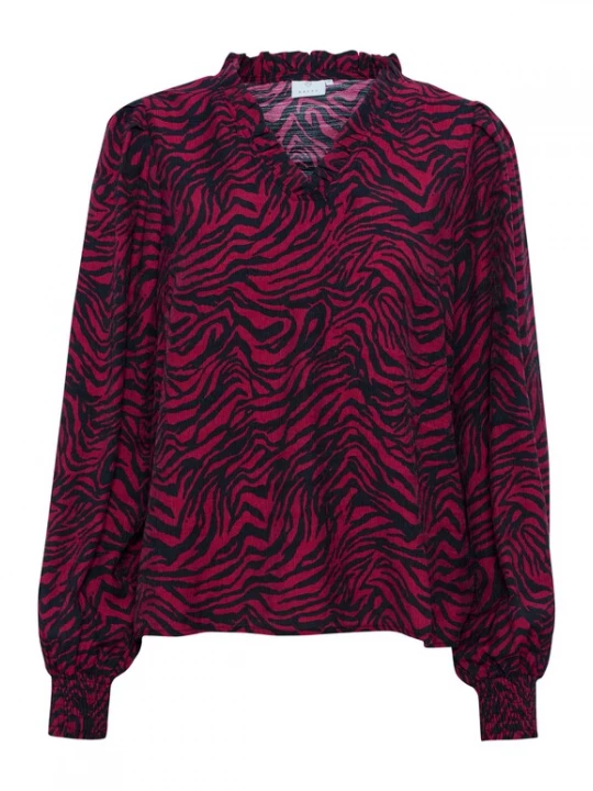 Foto van product Kaffe Blouse 'Jodie' donkerlila / roodviolet