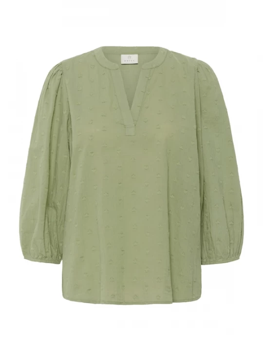 Foto van product Kaffe Blouse 'Jollia' olijfgroen