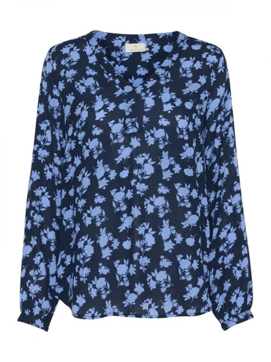 Foto van product Kaffe Blouse 'KA Amber' navy / smoky blue