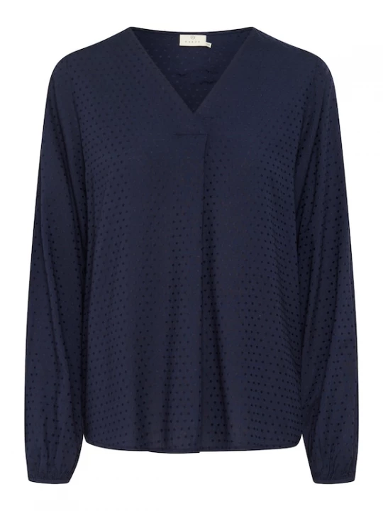 Foto van product Kaffe Blouse 'Ka Elsa' donkerblauw