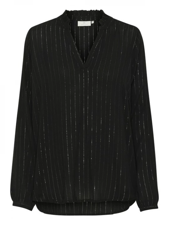 Foto van product Kaffe Blouse 'KA Liv' zwart / zilver