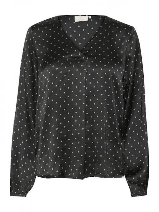 Foto van product Kaffe Blouse 'KA Luna' lichtbeige / zwart