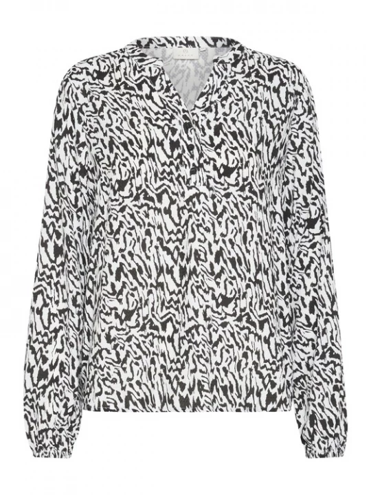 Foto van product Kaffe Blouse 'KA Mathilde' zwart / wit