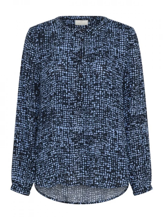 Foto van product Kaffe Blouse 'KA Pollie' marine / lichtblauw