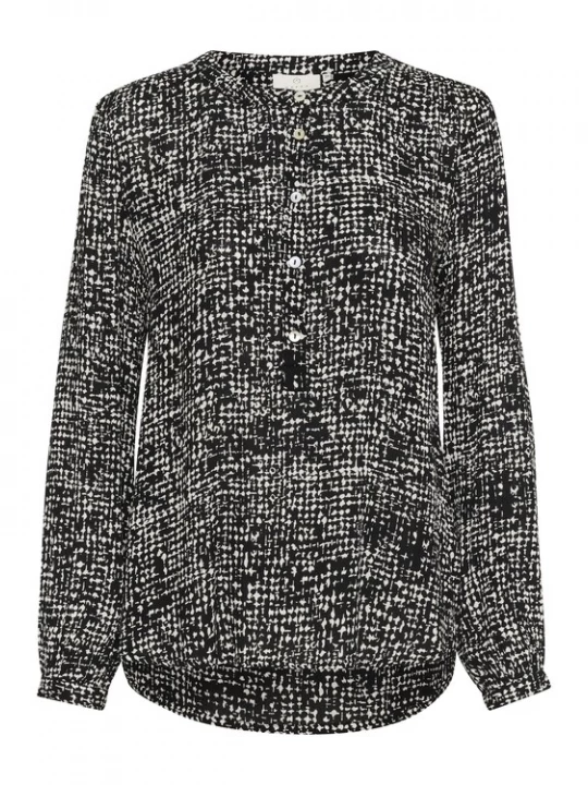 Foto van product Kaffe Blouse 'KA Pollie' zwart / wit