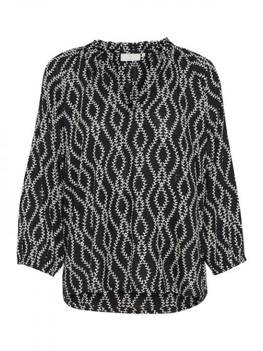 Foto van product Kaffe Blouse 'KA Sigrid' zwart / wit