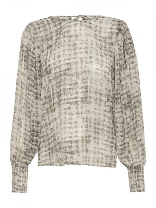 Foto van product Kaffe Blouse 'KA Trinike' beige / lichtgrijs