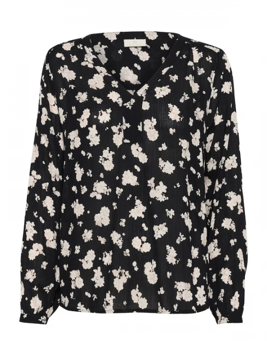 Foto van product Kaffe Blouse 'KAAmber' beige / zwart