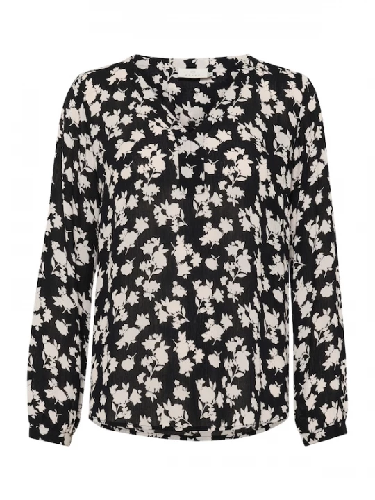 Foto van product Kaffe Blouse 'KAAmber' zwart / wit