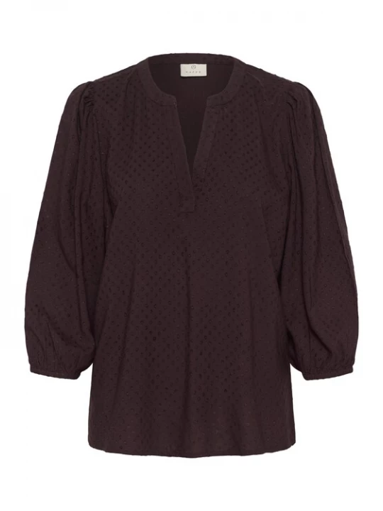 Foto van product Kaffe Blouse 'KAAnnika' donkerbruin