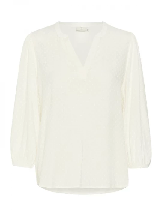 Foto van product Kaffe Blouse 'KAAnnika' wolwit