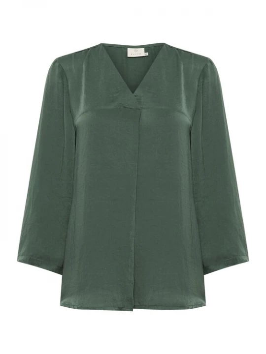 Foto van product Kaffe Blouse 'KAAriel' donkergroen