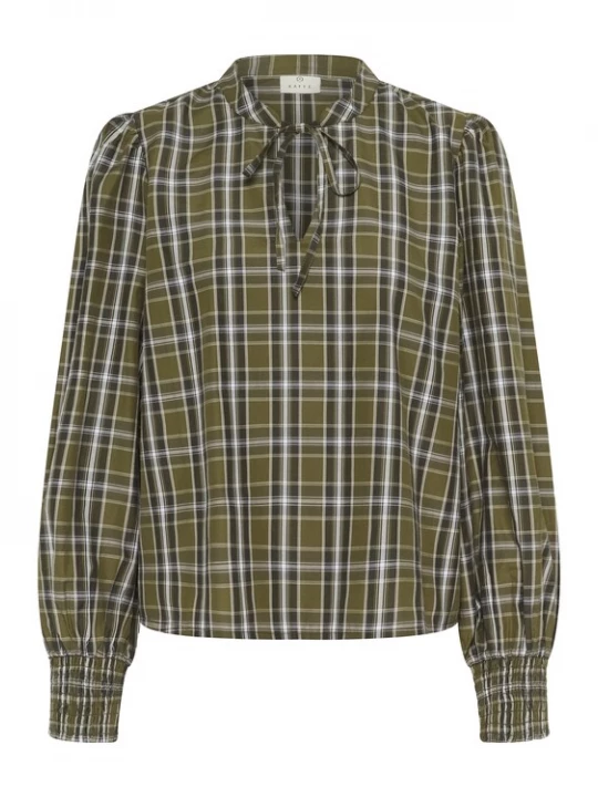 Foto van product Kaffe Blouse 'KAchris' olijfgroen