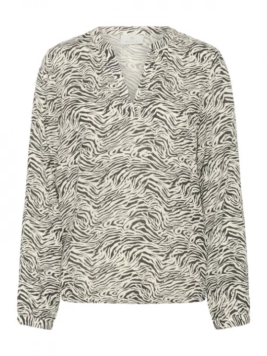 Foto van product Kaffe Blouse 'KADitte' champagne / zwart