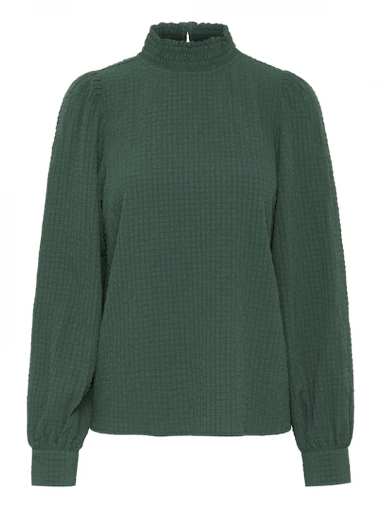 Foto van product Kaffe Blouse 'KADitte' donkergroen