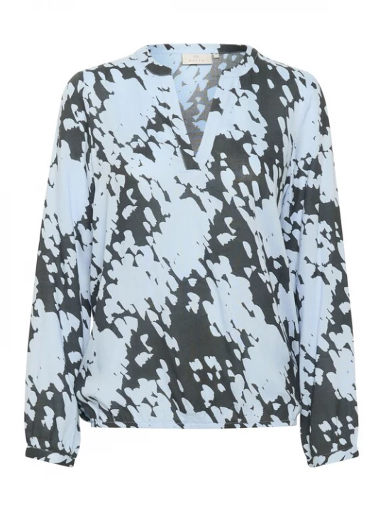 Foto van product Kaffe Blouse 'KADitte' hemelsblauw / donkergrijs