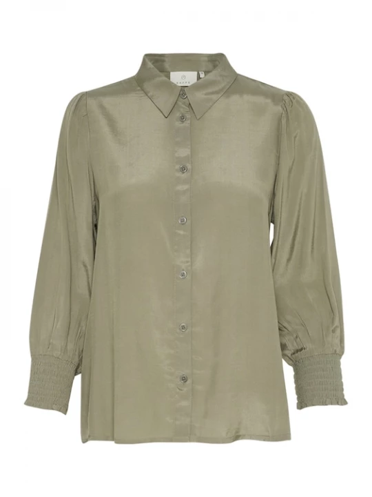 Foto van product Kaffe Blouse 'KAEmine' olijfgroen