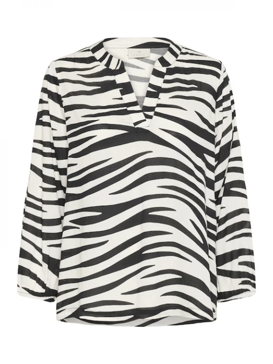 Foto van product Kaffe Blouse 'KAJanne' zwart / wit