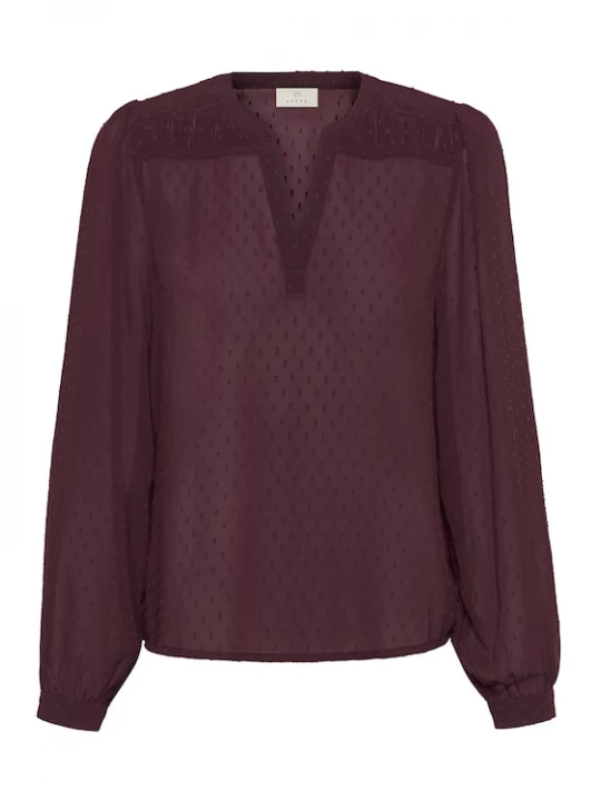 Foto van product Kaffe Blouse 'KALeonora' bordeaux