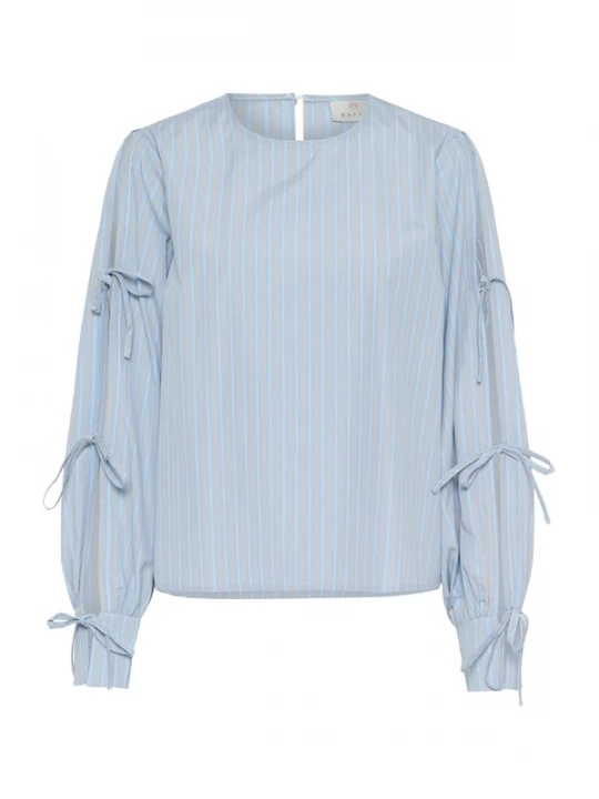 Foto van product Kaffe Blouse 'KALevia' taupe / lichtblauw / wit