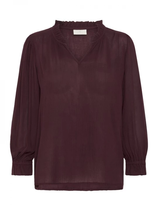 Foto van product Kaffe Blouse 'KALiv' donkerbruin