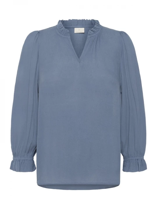 Foto van product Kaffe Blouse 'KAliv' duifblauw