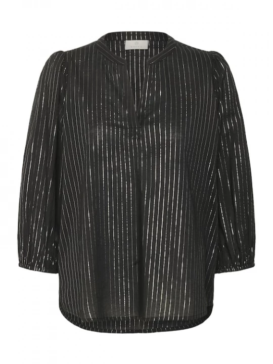Foto van product Kaffe Blouse 'KALuise' zwart / zilver
