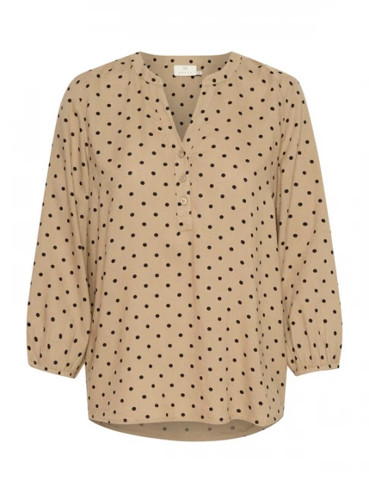 Foto van product Kaffe Blouse 'KAMilia' beige / zwart