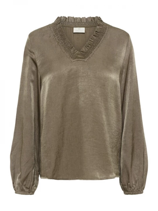 Foto van product Kaffe Blouse 'KAMille' ombergrijs
