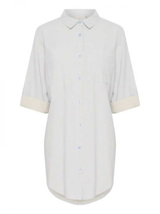 Foto van product Kaffe Blouse 'KANaya' pastelblauw / pasteelgeel