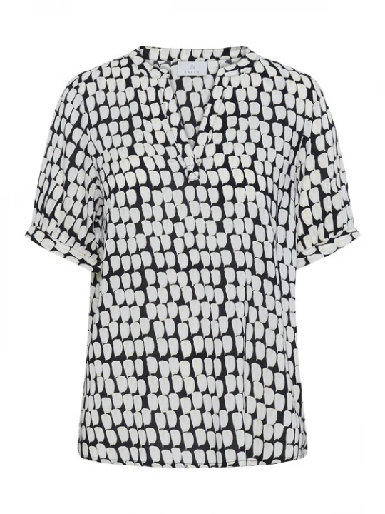 Foto van product Kaffe Blouse 'KAsally' zwart / wit